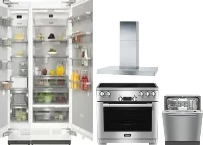 5 Piece Package Includes Refrigerator, Freezer, Range, Hood And Dishwasher