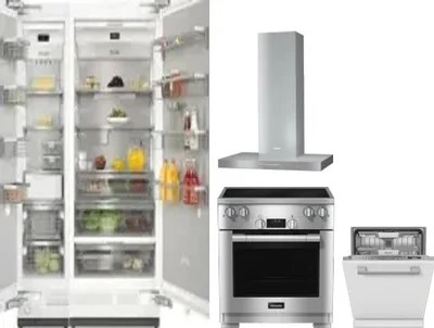 5 Piece Package Includes Refrigerator, Freezer, Range, Hood And Dishwasher