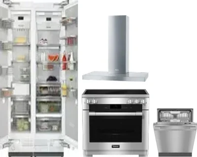 5 Piece Package Includes Refrigerator, Freezer, Range, Hood And Dishwasher