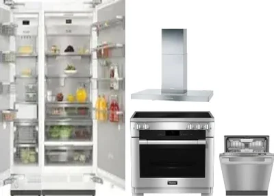 5 Piece Package Includes Refrigerator, Freezer, Range, Hood And Dishwasher