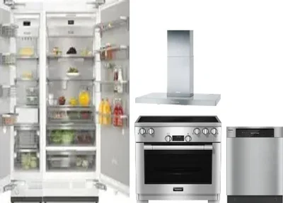 5 Piece Package Includes Refrigerator, Freezer, Range, Hood And Dishwasher