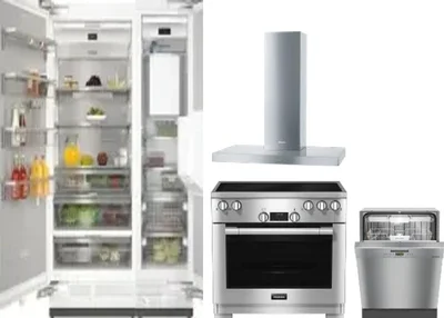 5 Piece Package Includes Refrigerator, Freezer, Range, Hood And Dishwasher