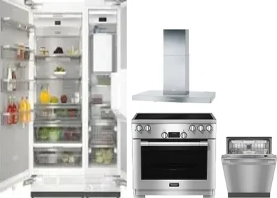 5 Piece Package Includes Refrigerator, Freezer, Range, Hood And Dishwasher
