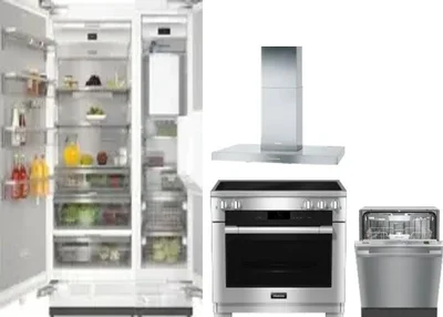 5 Piece Package Includes Refrigerator, Freezer, Range, Hood And Dishwasher