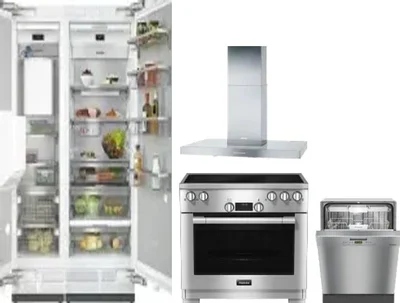 5 Piece Package Includes Refrigerator, Freezer, Range, Hood And Dishwasher