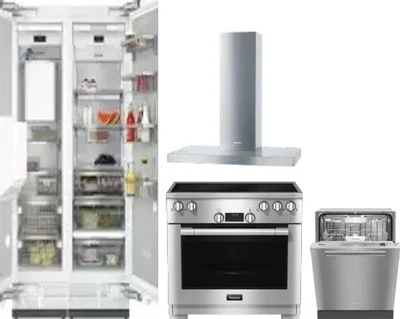 5 Piece Package Includes Refrigerator, Freezer, Range, Hood And Dishwasher