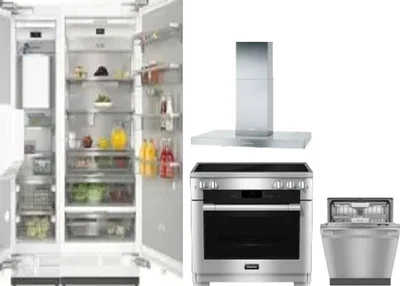 5 Piece Package Includes Refrigerator, Freezer, Range, Hood And Dishwasher