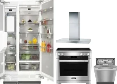 5 Piece Package Includes Refrigerator, Freezer, Range, Hood And Dishwasher