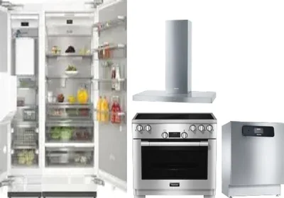 5 Piece Package Includes Refrigerator, Freezer, Range, Hood And Dishwasher
