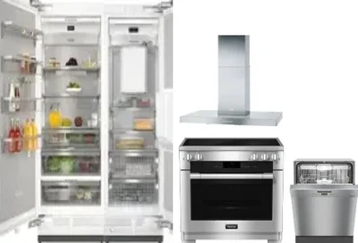 5 Piece Package Includes Refrigerator, Freezer, Range, Hood And Dishwasher