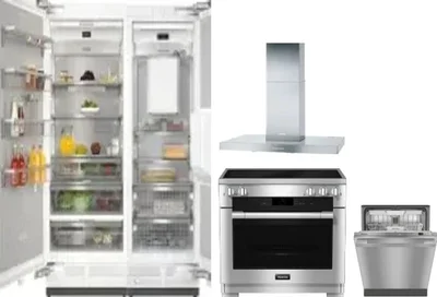 5 Piece Package Includes Refrigerator, Freezer, Range, Hood And Dishwasher