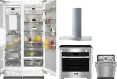 5 Piece Package Includes Refrigerator, Freezer, Range, Hood And Dishwasher