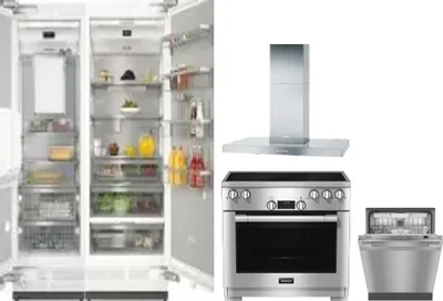 5 Piece Package Includes Refrigerator, Freezer, Range, Hood And Dishwasher