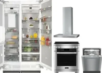 5 Piece Package Includes Refrigerator, Freezer, Range, Hood And Dishwasher