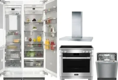 5 Piece Package Includes Refrigerator, Freezer, Range, Hood And Dishwasher