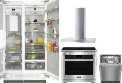 5 Piece Package Includes Refrigerator, Freezer, Range, Hood And Dishwasher