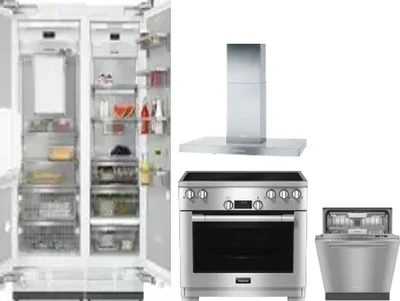 5 Piece Package Includes Refrigerator, Freezer, Range, Hood And Dishwasher