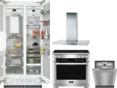 5 Piece Package Includes Refrigerator, Freezer, Range, Hood And Dishwasher