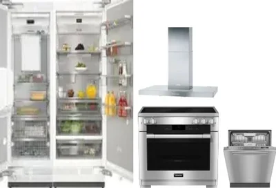 5 Piece Package Includes Refrigerator, Freezer, Range, Hood And Dishwasher