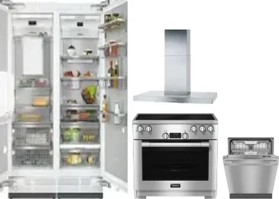 5 Piece Package Includes Refrigerator, Freezer, Range, Hood And Dishwasher