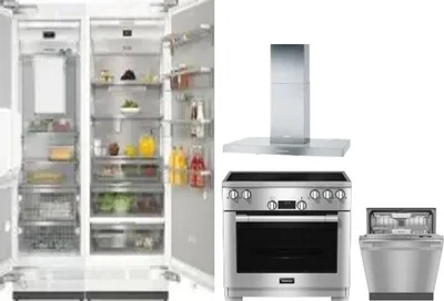 5 Piece Package Includes Refrigerator, Freezer, Range, Hood And Dishwasher