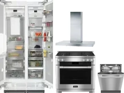 5 Piece Package Includes Refrigerator, Freezer, Range, Hood And Dishwasher