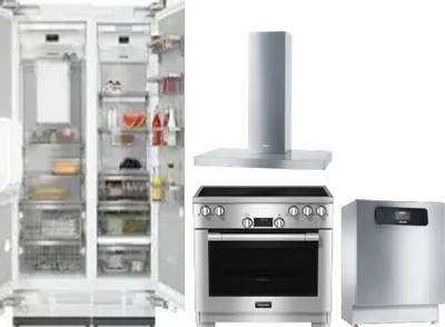 5 Piece Package Includes Refrigerator, Freezer, Range, Hood And Dishwasher