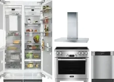 5 Piece Package Includes Refrigerator, Freezer, Range, Hood And Dishwasher