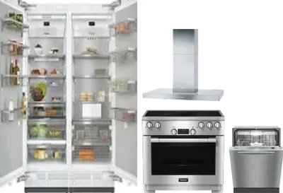 5 Piece Package Includes Refrigerator, Freezer, Range, Hood And Dishwasher