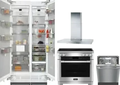 5 Piece Package Includes Refrigerator, Freezer, Range, Hood And Dishwasher