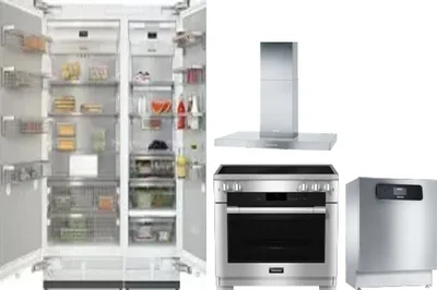 5 Piece Package Includes Refrigerator, Freezer, Range, Hood And Dishwasher