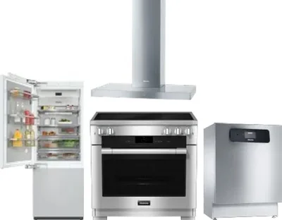 4 Piece Package Includes Refrigerator, Range, Hood And Dishwasher