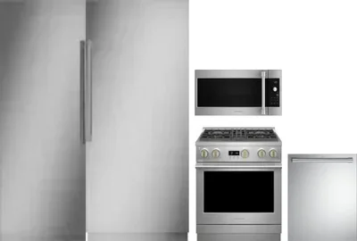 5 Piece Package Includes Refrigerator, Freezer, Range, Microwave And Dishwasher