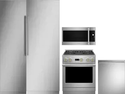 5 Piece Package Includes Refrigerator, Freezer, Range, Microwave And Dishwasher