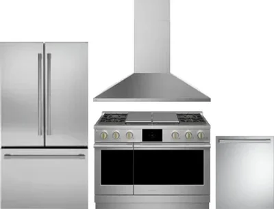 4 Piece Package Includes Refrigerator, Range, Hood And Dishwasher