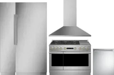 5 Piece Package Includes Refrigerator, Freezer, Range, Hood And Dishwasher