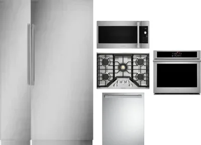 6 Piece Package Includes Refrigerator, Freezer, Cooktop, Wall Oven, Microwave And Dishwasher