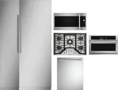 6 Piece Package Includes Refrigerator, Freezer, Cooktop, Wall Oven, Microwave And Dishwasher