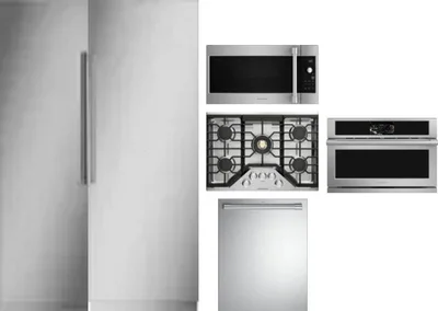 6 Piece Package Includes Refrigerator, Freezer, Cooktop, Wall Oven, Microwave And Dishwasher