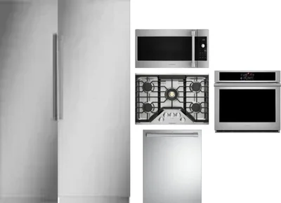 6 Piece Package Includes Refrigerator, Freezer, Cooktop, Wall Oven, Microwave And Dishwasher