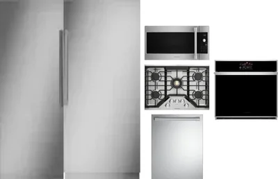 6 Piece Package Includes Refrigerator, Freezer, Cooktop, Wall Oven, Microwave And Dishwasher