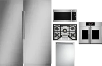 6 Piece Package Includes Refrigerator, Freezer, Cooktop, Wall Oven, Microwave And Dishwasher
