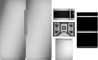 6 Piece Package Includes Refrigerator, Freezer, Cooktop, Wall Oven, Microwave And Dishwasher