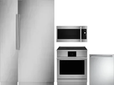 5 Piece Package Includes Refrigerator, Freezer, Range, Microwave And Dishwasher