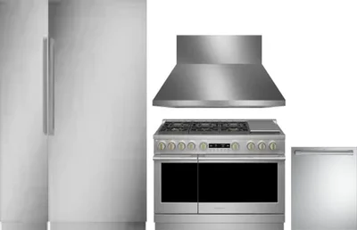 5 Piece Package Includes Refrigerator, Freezer, Range, Hood And Dishwasher