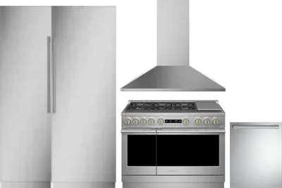 5 Piece Package Includes Refrigerator, Freezer, Range, Hood And Dishwasher