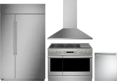 4 Piece Package Includes Refrigerator, Range, Hood And Dishwasher