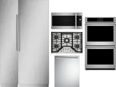 6 Piece Package Includes Refrigerator, Freezer, Cooktop, Wall Oven, Microwave And Dishwasher