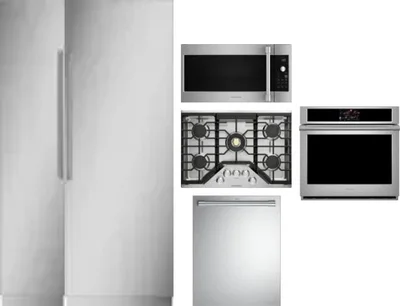 6 Piece Package Includes Refrigerator, Freezer, Cooktop, Wall Oven, Microwave And Dishwasher