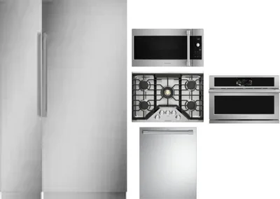 6 Piece Package Includes Refrigerator, Freezer, Cooktop, Wall Oven, Microwave And Dishwasher